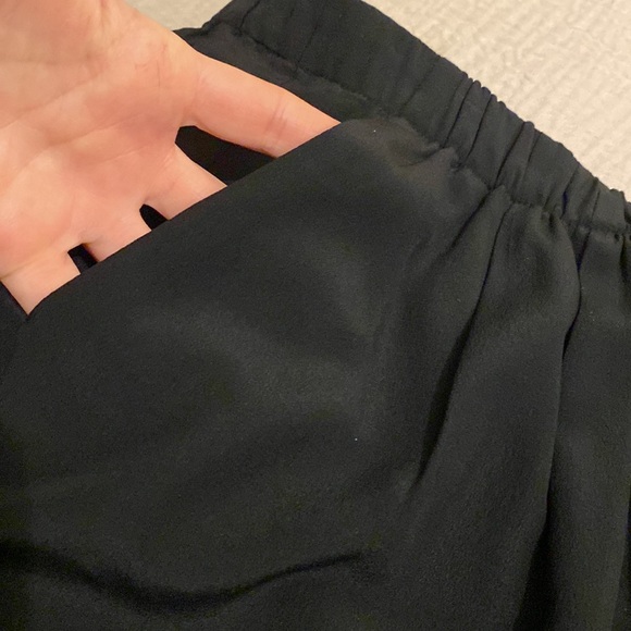 Madewell Black 100% Silk Mid-length Straight Island Skirt Elastic Waist. Size S - Picture 6 of 9